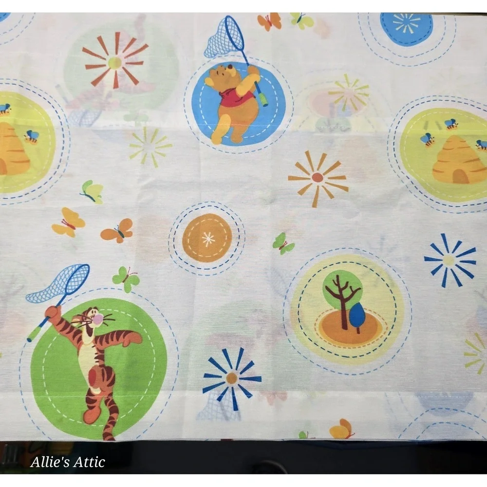 Winnie The Pooh‎ Disney Home Butterfly Valance Curtain Tigger Nursery Decor New